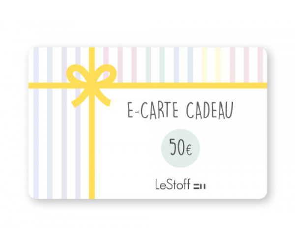 E-Carte Cadeau 50 €
